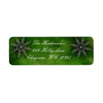 Green Christmas tree tag labels labels