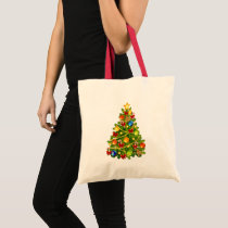 Green Christmas Tree Tote Bag