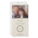 Green circle wedding save the date announcement photocard
