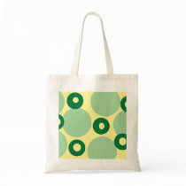 Green Circles Tote Bags