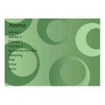 Green Circles - Chubby Business Card Templates