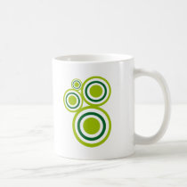 Green Circles mugs by Thinkdifferent Green Circles mugs