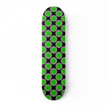 Green circles on black skate decks