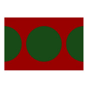 Green Circles on Red