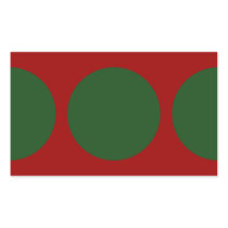 Green Circles on Red stickers