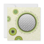 Green Circles Save the Date Template Custom Invites