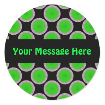 Green Circles stickers by DonnaGraysonAbstract Green Circles stickers