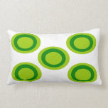 Green Circles theme Pillow Cushion