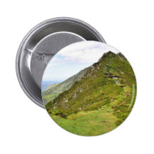 Green Cliffs In Ireland Pinback Button