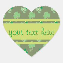 Green Clover Kitty Pattern stickers