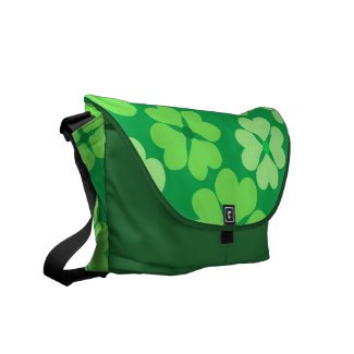 Green clover rickshawmessengerbag