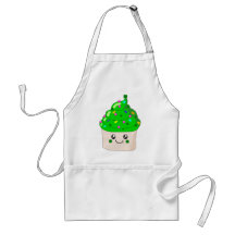 Green Clover St Patricks Day Cute Cupcake Apron
