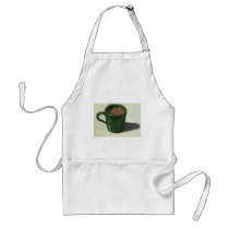 GREEN COFFEE MUG: IMPRESSIONIST PAINTING APRONS