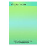 Green Color Gradient Transparent Blue Stationery