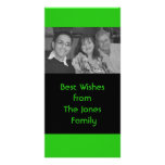 green color greeting photo cards