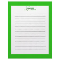 green color custom letterhead