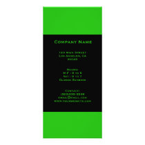 green color rack card design