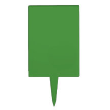 Green Color Rectangle Cake Toppers