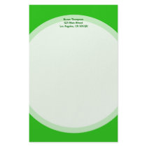 green color stationery