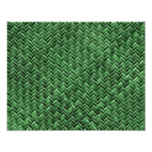 Green Colored Basket weave Pattern Art Photo