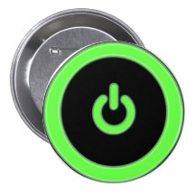 Green Computer Power Button Button