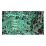 Green Copper Patina Texture business cards