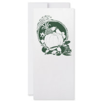 Green cornucopia custom rack card