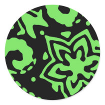 Green cornucopia stickers