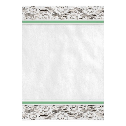 Green Country Lace Wedding Invitations