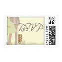 Green Couples RSVP Stamp