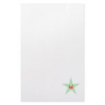 Green Crab Star Stationery Paper