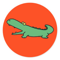 Green crocodile stickers by jsoh Green crocodile stickers
