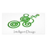 Green Crop Circles - Intelligent Design Photo Card Template
