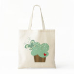 Green Cupcake Sweet Cute Fun Custom Gift Tote Bag