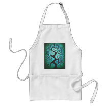 Green curly tree, apron aprons