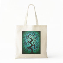 Green curly tree, bag