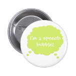 Green Customizable Speak Speech Bubble Button