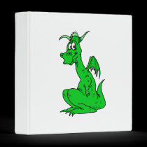 Green Cute Dragon binders