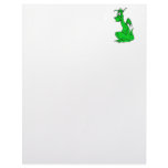 Green Cute Dragon Letterhead Design