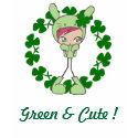 Green & Cute ! t-shirts