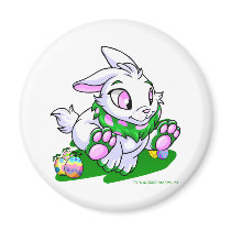 Green Cybunny racing through neggs magnets