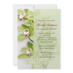 Green Cymbidium Orchid Retirement Invitation