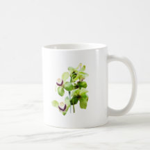 Green Cymbidium Orchids Coffee Mugs