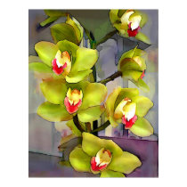 Green Cymbidium Orchids posters by ElainePlesser Green Cymbidium Orchids posters