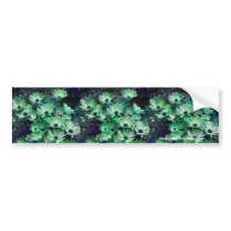 Green Daisies Flower Bumper Sticker Car Art bumper stickers by SmilinEyesTreasures Green Daisies Flower Bumper Sticker Car Art bumper stickers