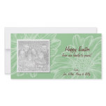 Green Daisy Easter Photo Cards