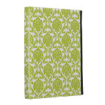 Green Damask iPad Case