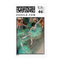 Green Dancer (Danseuse Verte) Edgar Degas Stamp