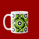 Green Dazzling Circles mugs