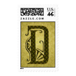 Green Deco Caps Monogram Postage D